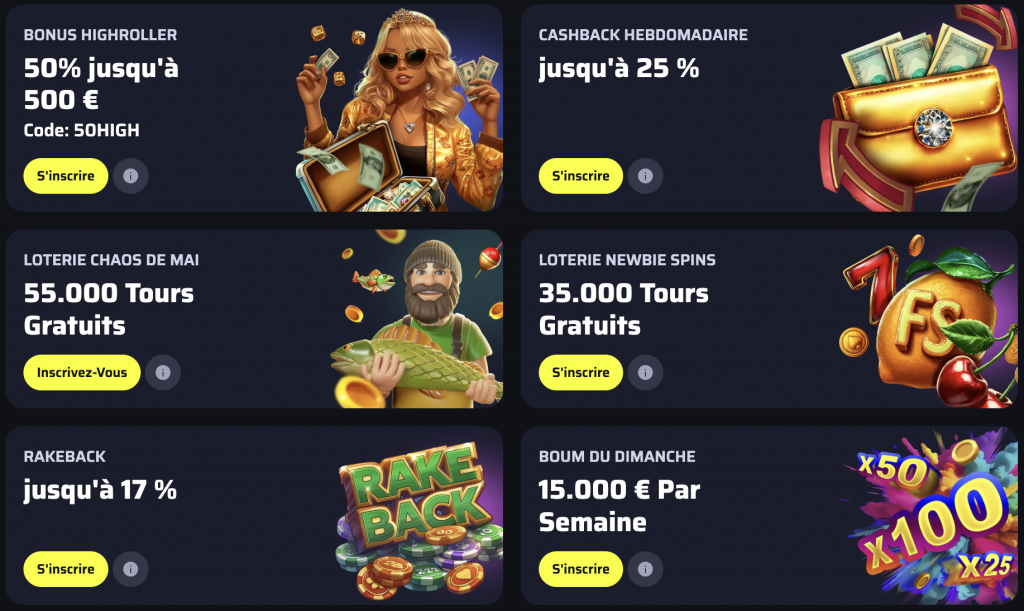 Bonus et promotions chez BDM Bet Casino