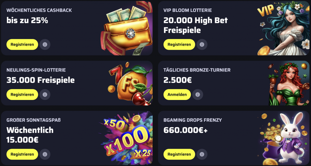 BDMBet Casino Boni und Aktionen