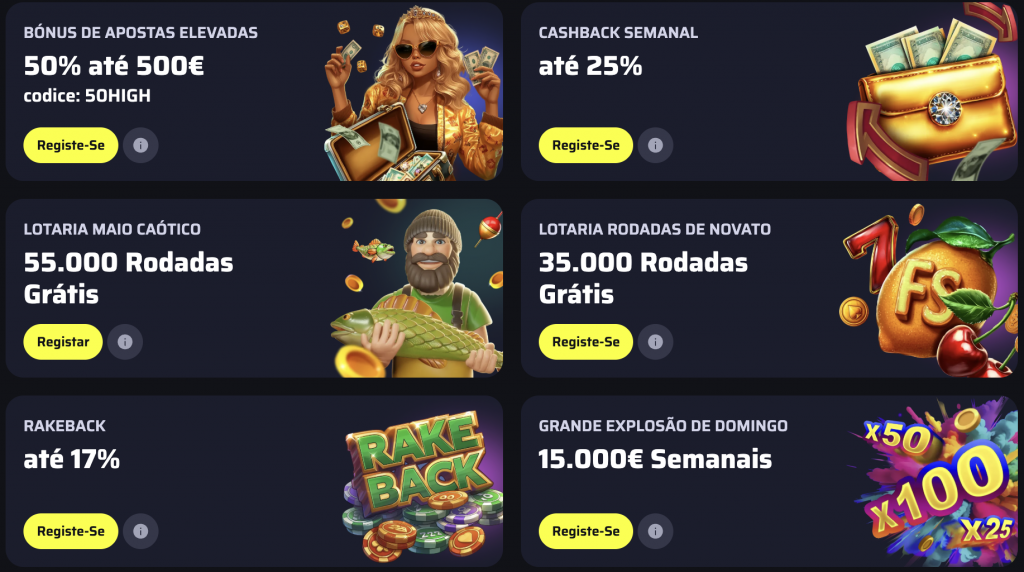Bónus de Boas-Vindas do Casino